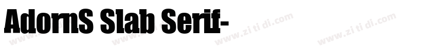 AdornS Slab Serif字体转换